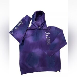 Twich tie dye hoodie Sz 2XL loungewear